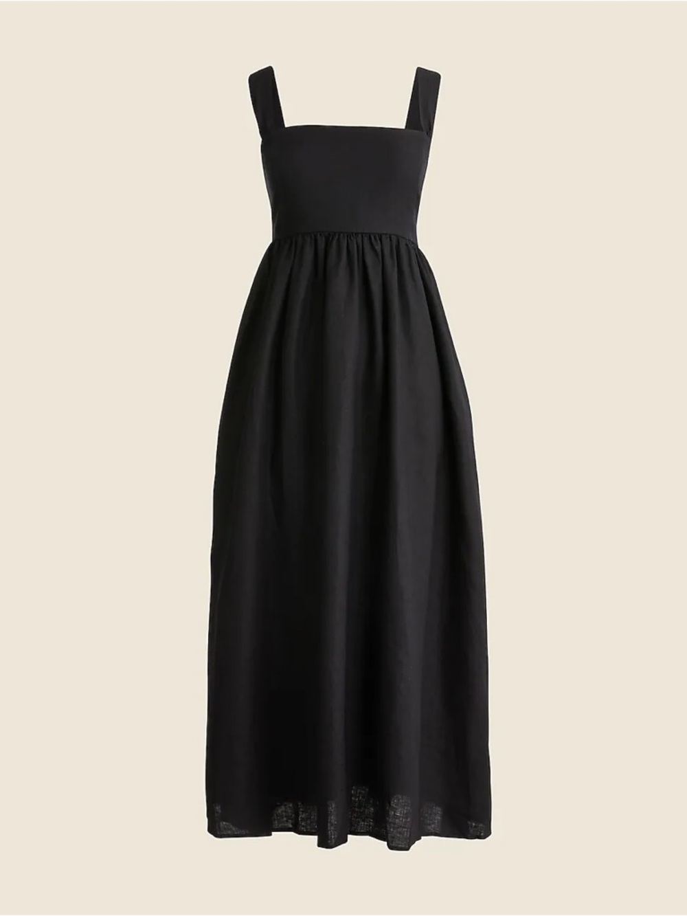 J. Crew Squareneck midi dress in linen size 6 - Picture 2 of 7